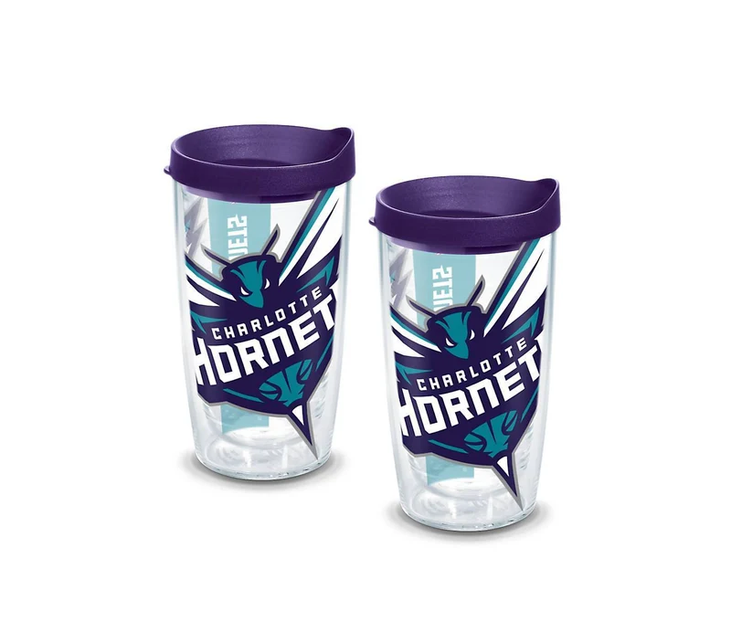 Charlotte Hornets Colossal 16 oz. Tervis Tumbler with Lid - (Set of 2)