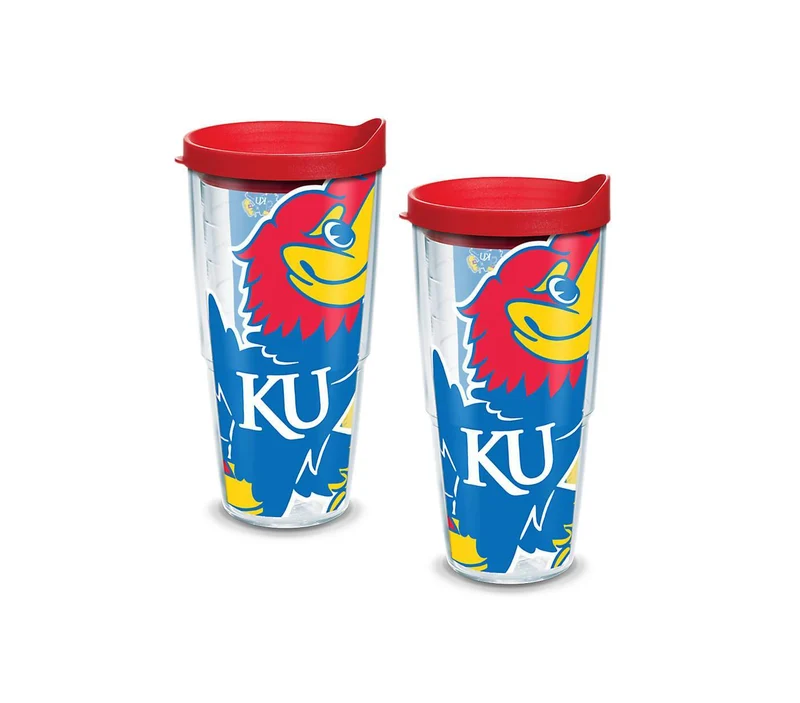 University of Kansas Colossal 24 oz. Tervis Tumbler with Lid - (Set of 2)
