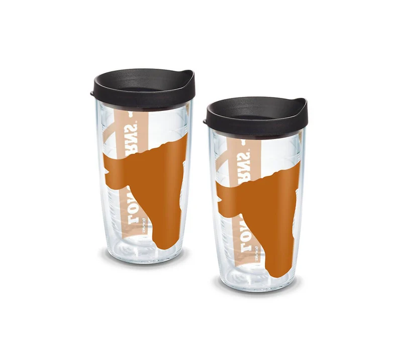 University of Texas Colossal 16 oz. Tervis Tumbler with Lid - (Set of 2)