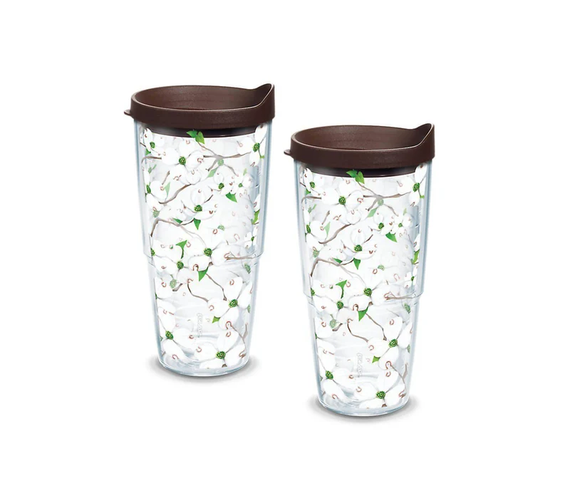 Dogwood 24 oz. Tervis Tumbler with Lid - (Set of 2)