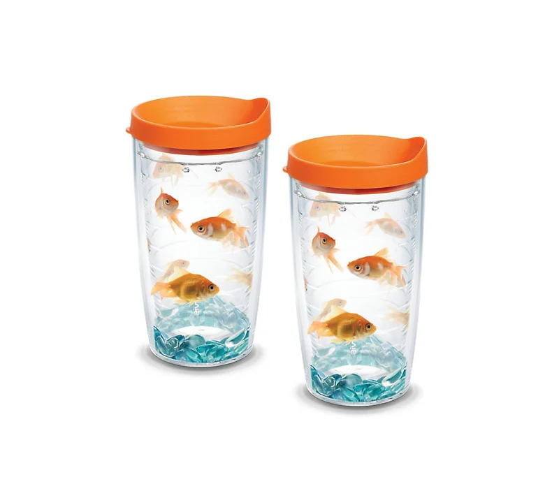 Goldfish 16 oz. Tervis Tumbler with Lid - (Set of 2)