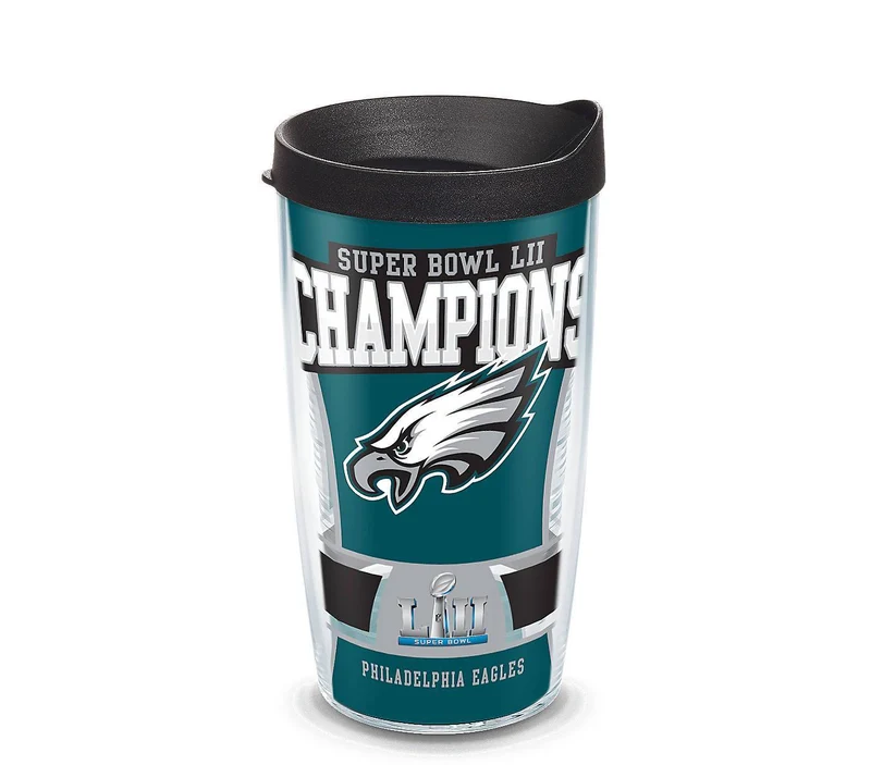 Philadelphia Eagles Super Bowl 52 Champions 16 Oz. Tumbler with Lid (Set of 2)