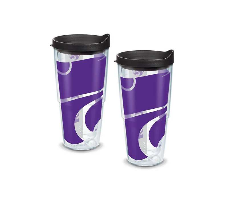 Kansas State University Colossal 24 oz. Tervis Tumbler with Lid - (Set of 2)