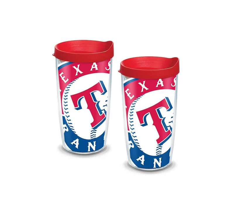 Texas Rangers Colossal 16 oz. Tervis Tumbler with Lid - (Set of 2)