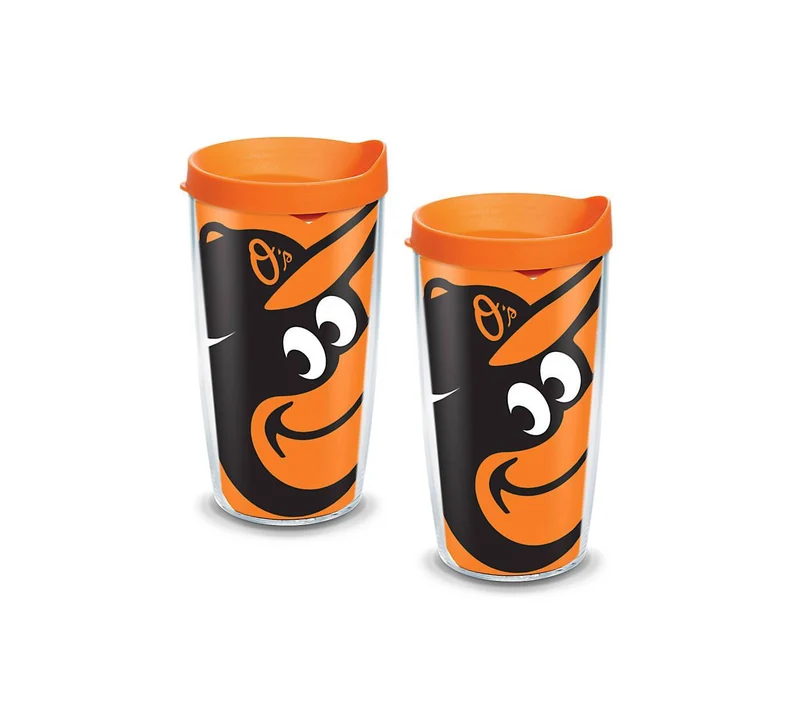 Baltimore Orioles Colossal 16 oz. Tervis Tumbler with Lid - (Set of 2)