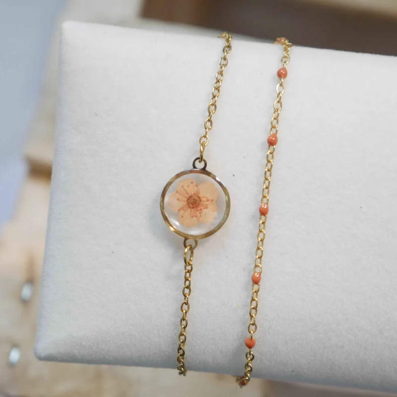 Bracelet Sofia double - orange