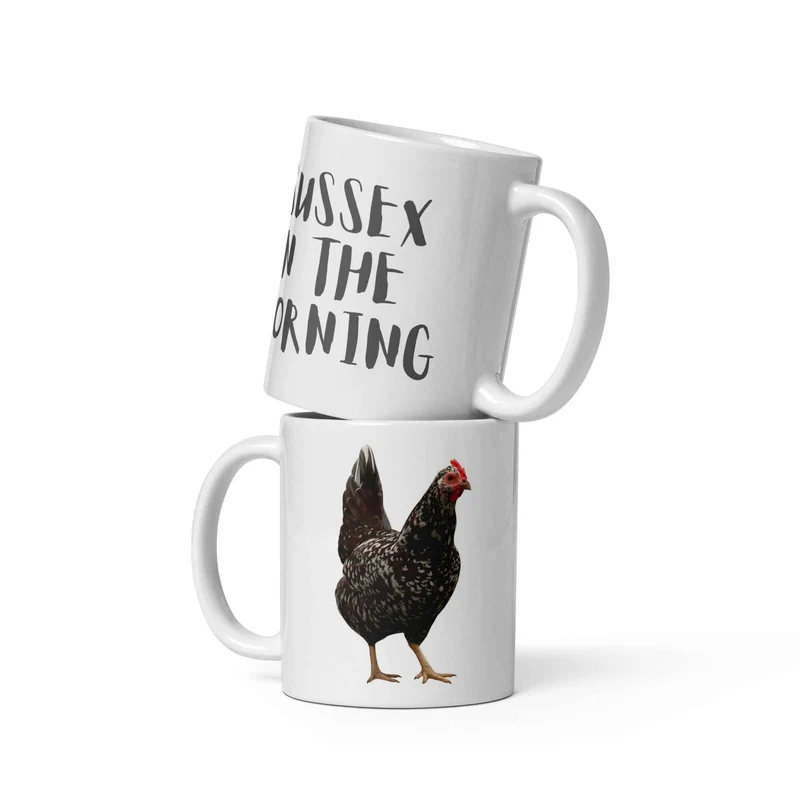 Sussex White glossy mug