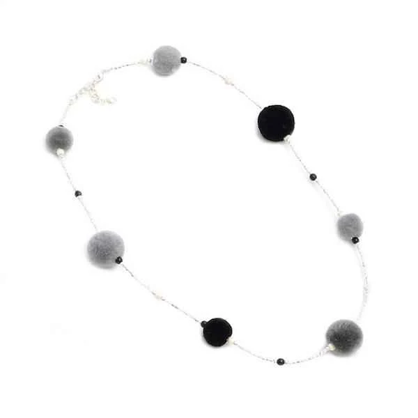 Multi Pom-Pom Necklace