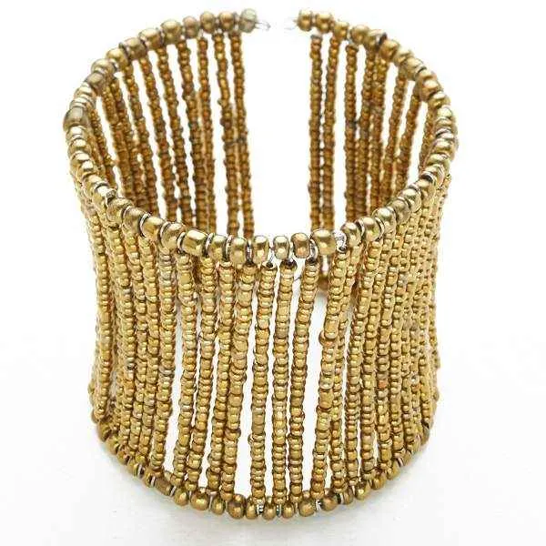 Beaded Column Cuff