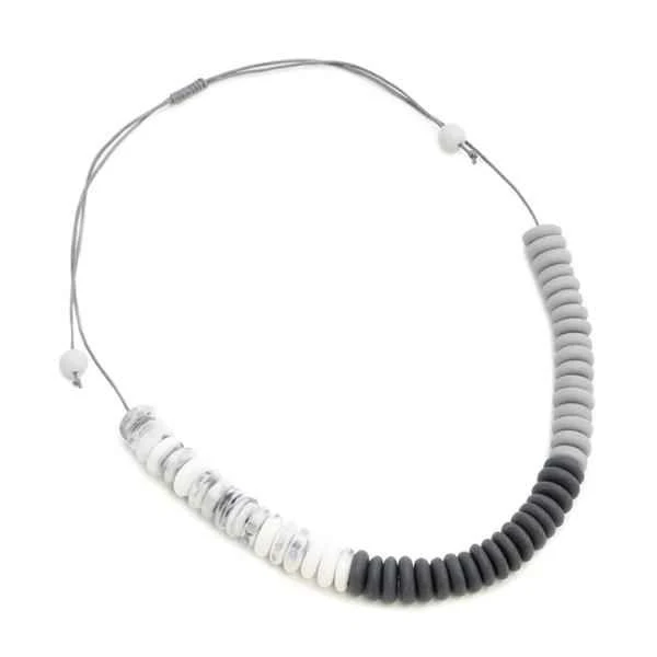Short Smokey Resin Necklace