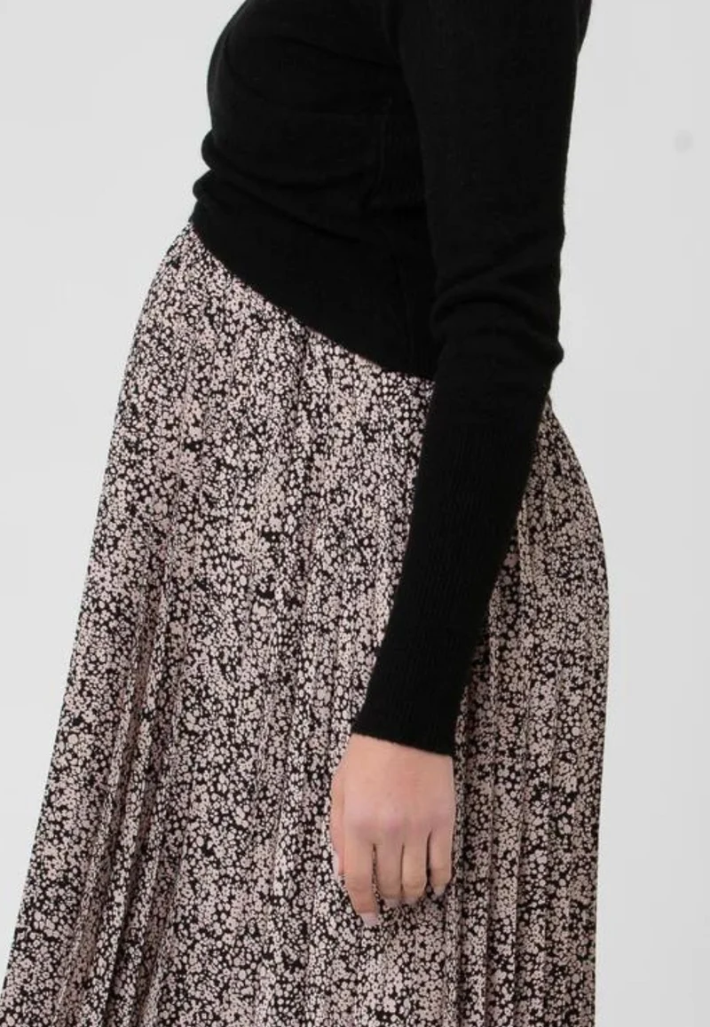 Florence Pleat Maternity Skirt
