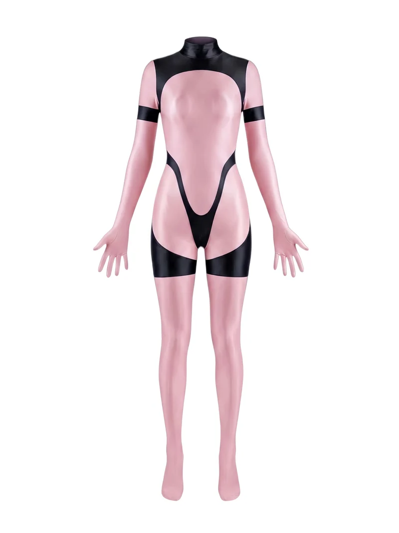 Anime Sci-fi Spandex Swimwear Racing Suit Full Bodysuit Zentai with Crotch Zipper