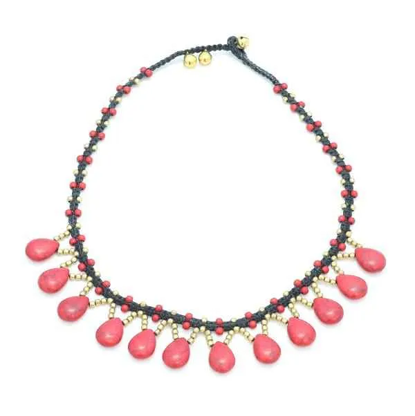 Stone Drop Necklace
