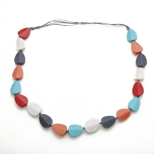 Long Resin Pebble Necklace