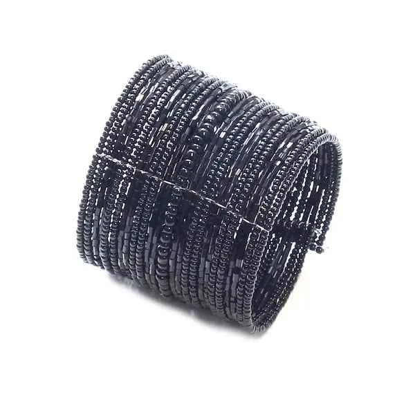 Wide Beaded Cuff