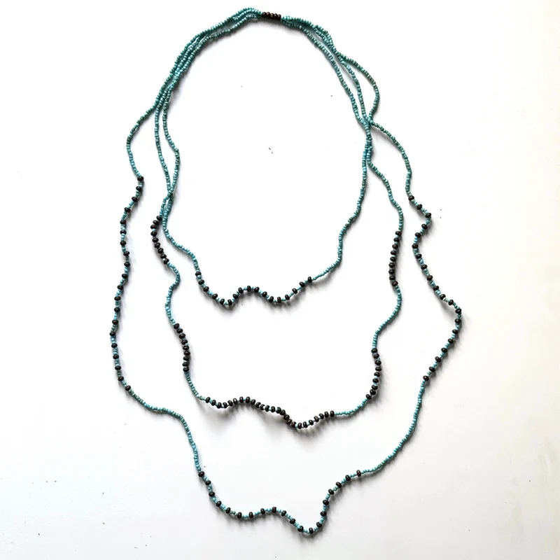Triple Strand Beaded Necklace