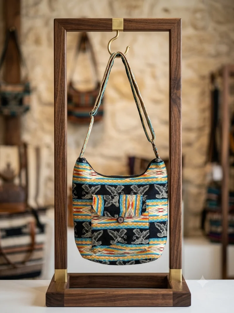 OLDTRIBES™ Navy Blue Eagle Crossbody Bag