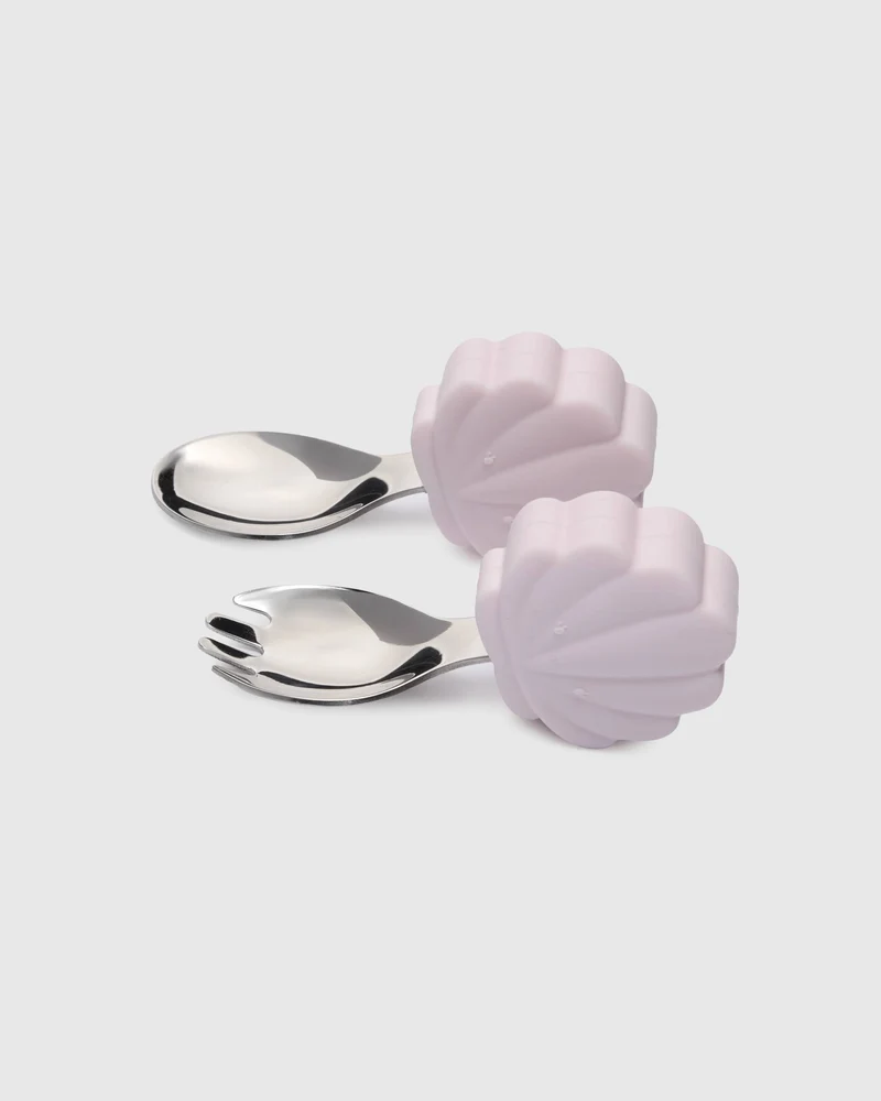 Baby Utensils Set - Skylar Shell