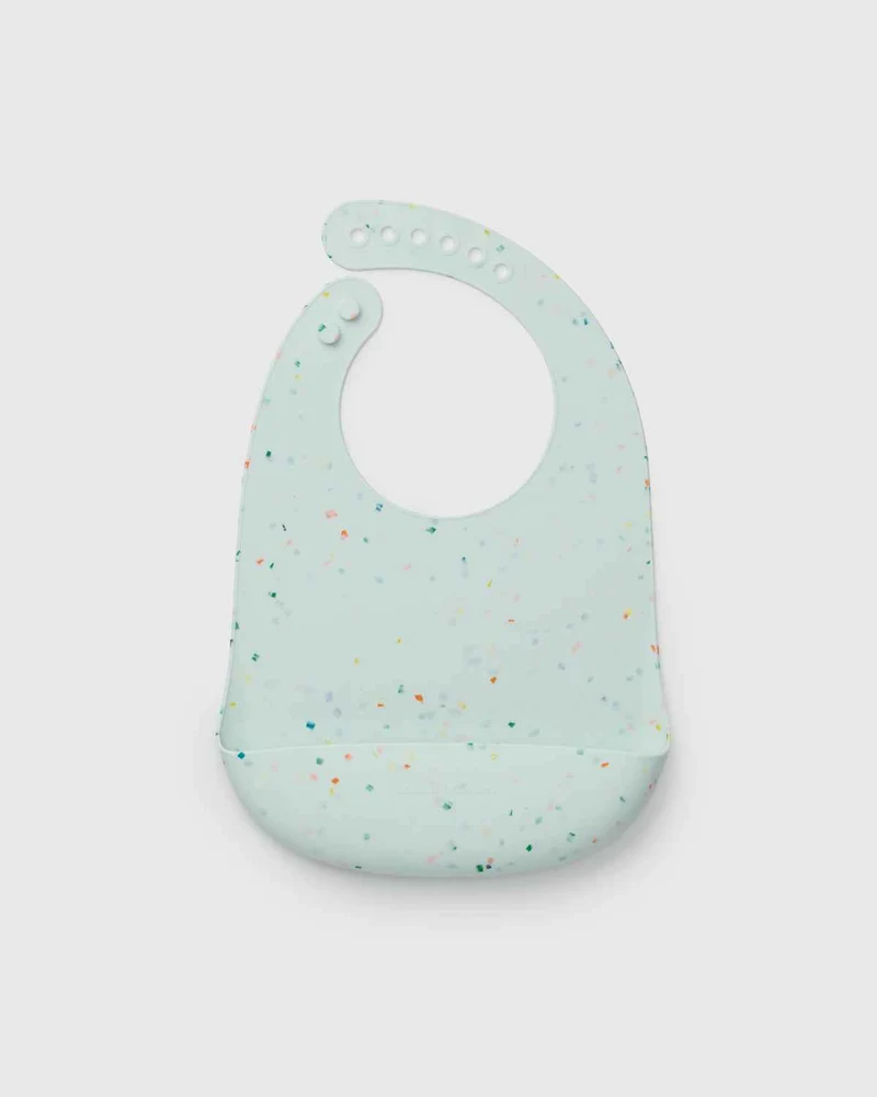 Silicone Bib - Confetti Mint