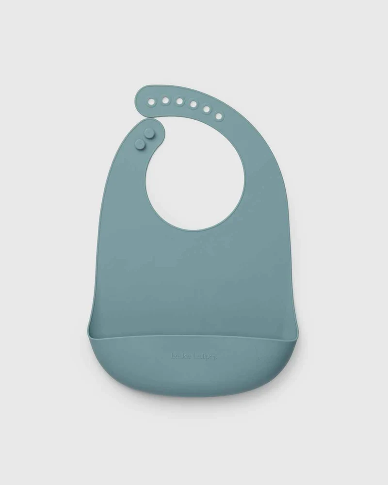 Silicone Bib - Slate