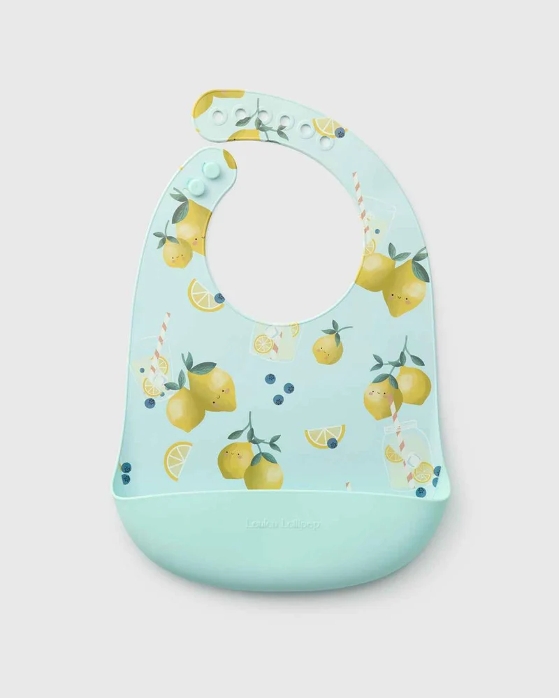 Silicone Bib Printed - Lemon Squeezy