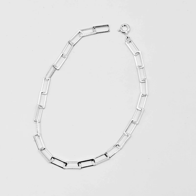 Lightweight Rectangle Link Bracelet