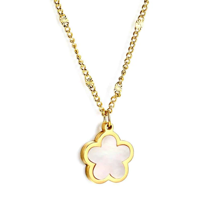 Peach Blossom Pendant Necklace